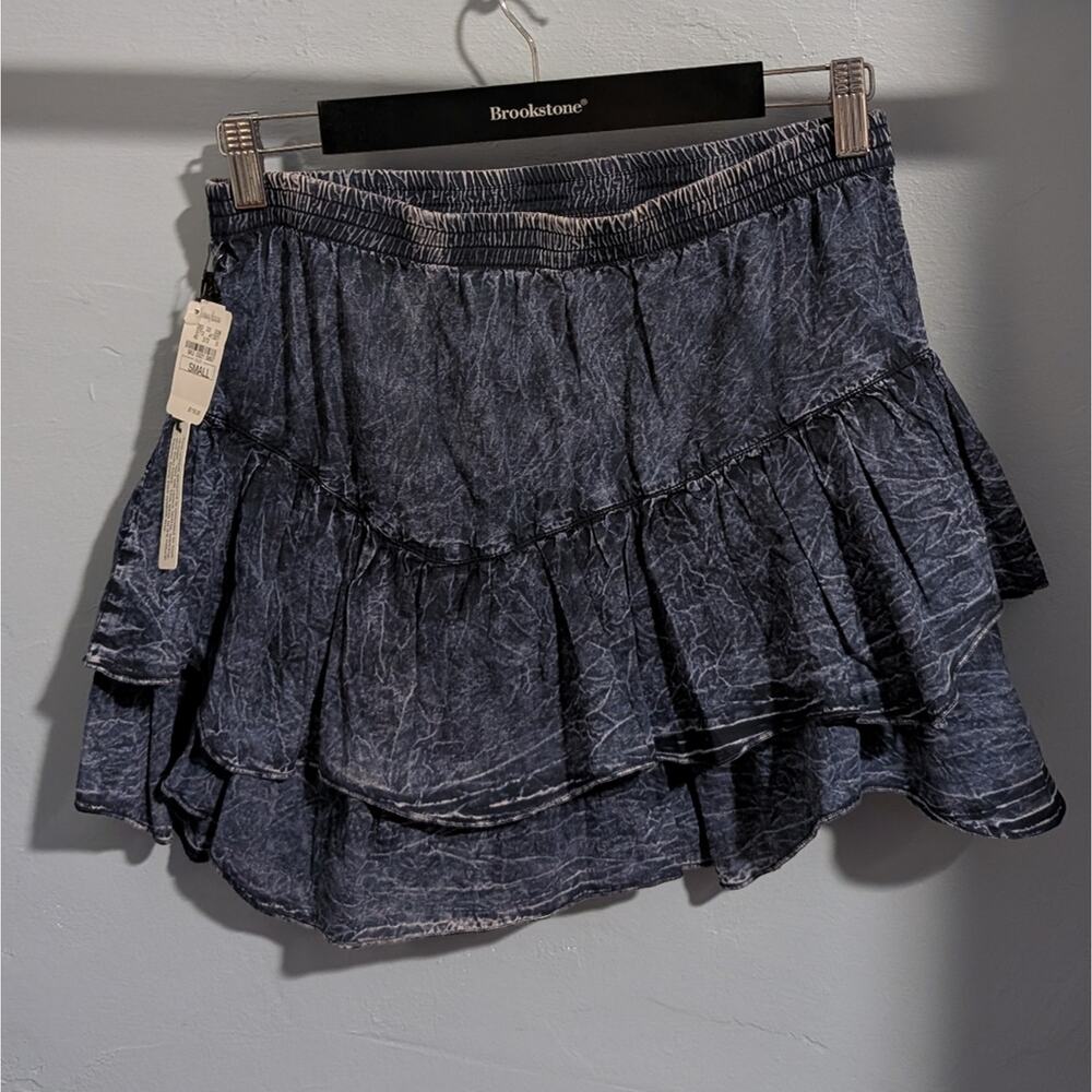 Sam & Lavi Blue Mini Bubble Skirt